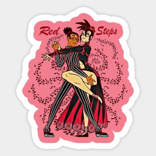 Red Steps Sticker